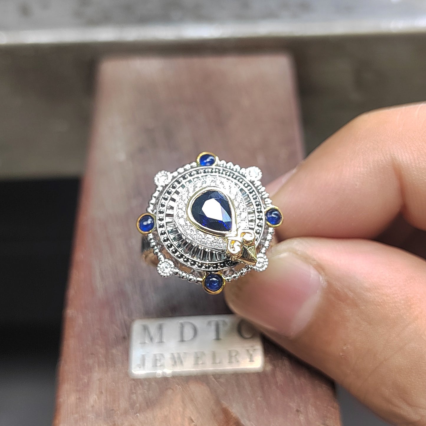 Bespoke |  Compass Sapphire Ring